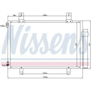 Condensator, climatizare NISSENS