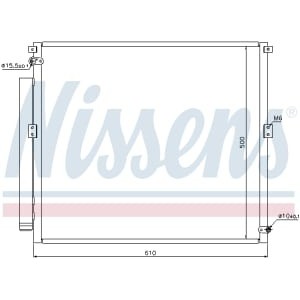 Condensator, climatizare NISSENS