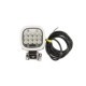 Lumina de lucru LED WAS 12/24/60V 48W 6000lm 12 LED lungime 110mm inaltime 110mm adancime 46mm cu sirma 2,5m dispersata