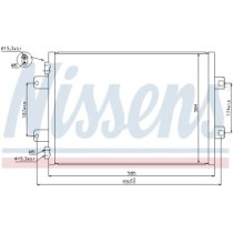 Condensator, climatizare NISSENS