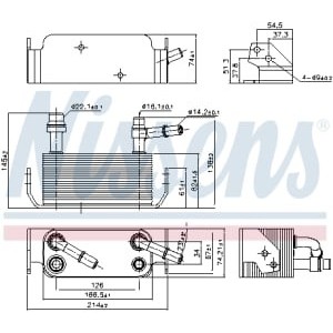 Radiator ulei, ulei motor NISSENS