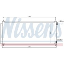 Condensator, climatizare NISSENS