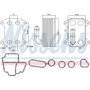 Radiator ulei, ulei motor NISSENS