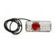 Stopuri spate WAS Lampa dreapta 12/24V indicator lumina marsarier frana parcare reflector Alb/Rosu