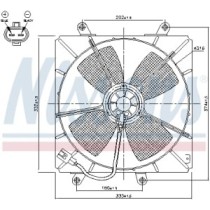 Ventilator, radiator NISSENS