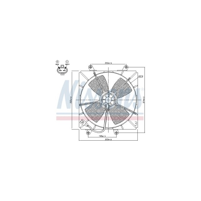 Ventilator, radiator NISSENS