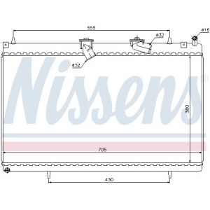 Radiator, racire motor NISSENS