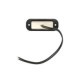 Lampa numar inmatriculare LED 12/24V WAS negru relief lungime 80mm inaltime 30mm lungime cablu 240mm