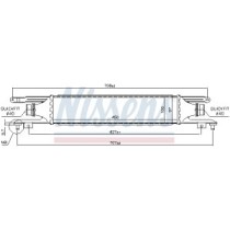 Intercooler, compresor NISSENS