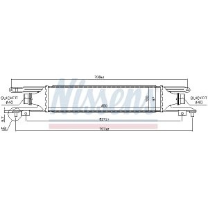 Intercooler, compresor NISSENS