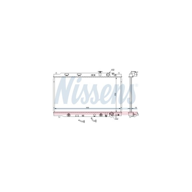 Radiator, racire motor NISSENS