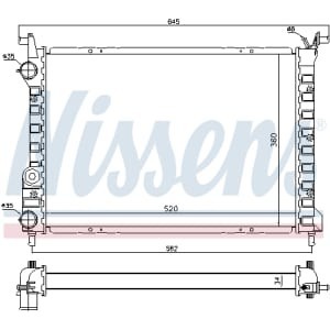 Radiator, racire motor NISSENS