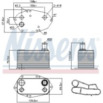 Radiator ulei, ulei motor NISSENS