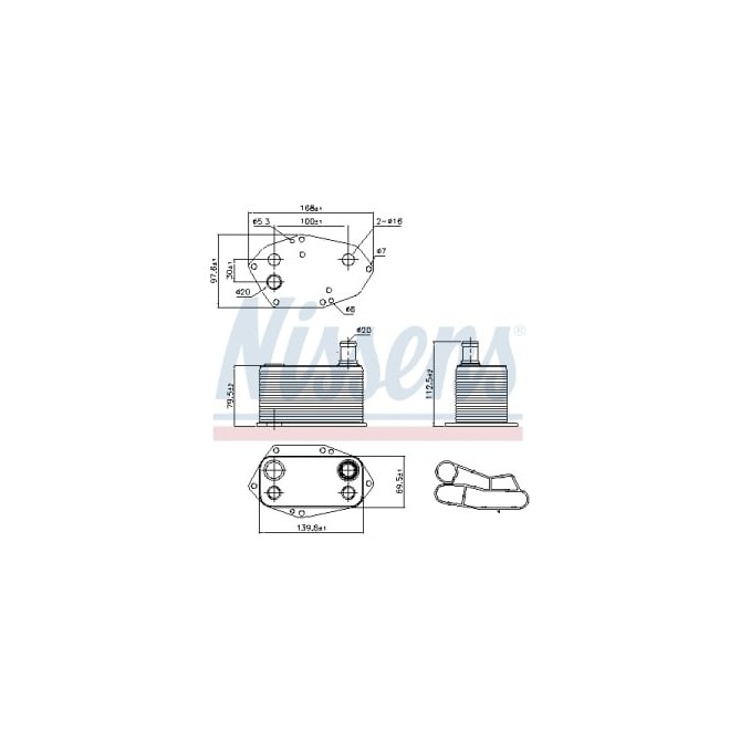 Radiator ulei, ulei motor NISSENS