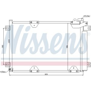 Condensator, climatizare NISSENS