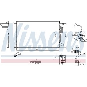 Condensator, climatizare NISSENS