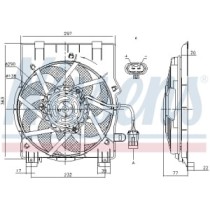 Ventilator, radiator NISSENS