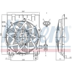 Ventilator, radiator NISSENS