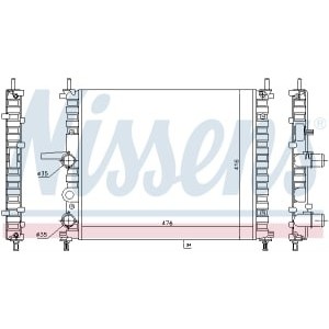 Radiator, racire motor NISSENS