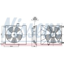 Ventilator, radiator NISSENS