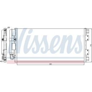 Condensator, climatizare NISSENS