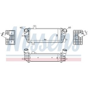 Intercooler, compresor NISSENS