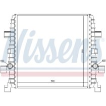 Intercooler, compresor NISSENS