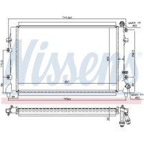 Intercooler, compresor NISSENS