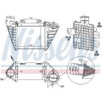 Intercooler, compresor NISSENS