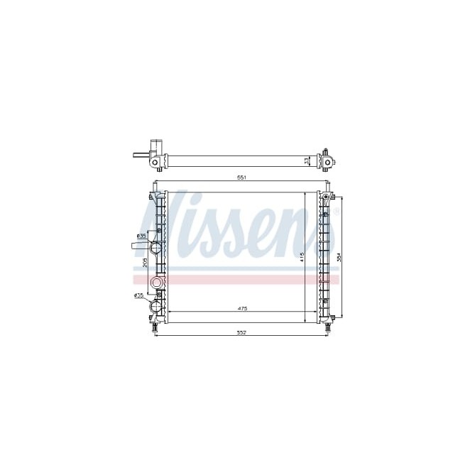 Radiator, racire motor NISSENS