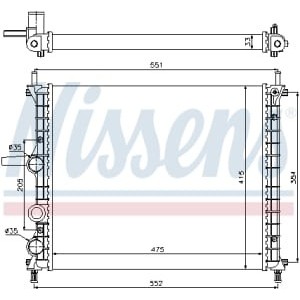 Radiator, racire motor NISSENS