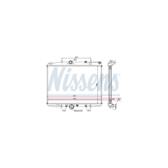 Radiator, racire motor NISSENS