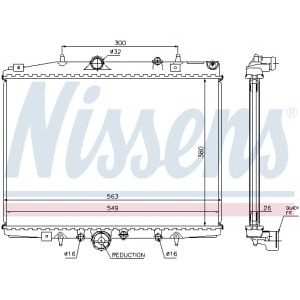 Radiator, racire motor NISSENS