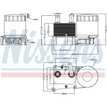 Radiator ulei, ulei motor NISSENS