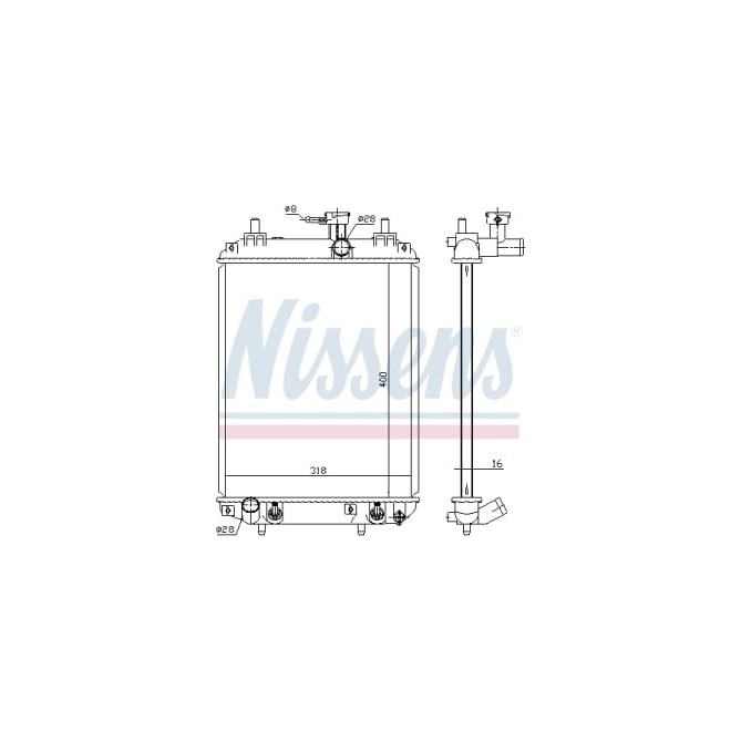 Radiator, racire motor NISSENS