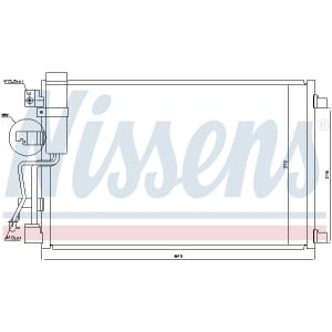 Condensator, climatizare NISSENS