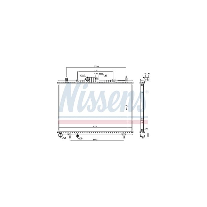 Radiator, racire motor NISSENS