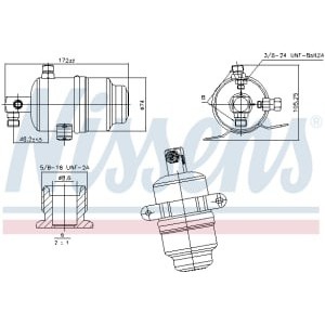 Uscator,aer conditionat NISSENS