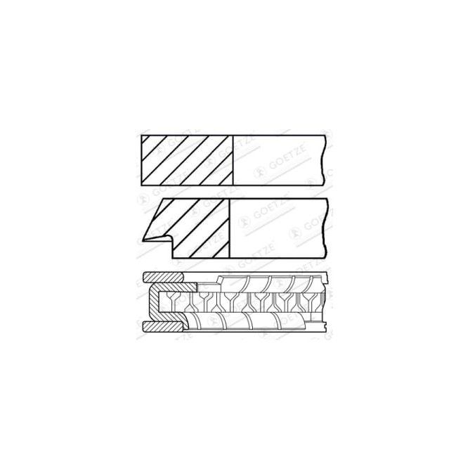 Set segmenti piston GOETZE