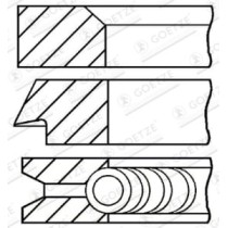 Set segmenti piston GOETZE