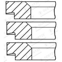 Set segmenti piston, compresor GOETZE