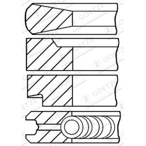 Set segmenti piston GOETZE