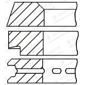 Set segmenti piston, compresor GOETZE