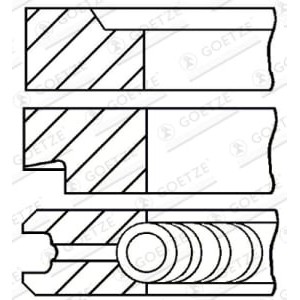 Set segmenti piston GOETZE