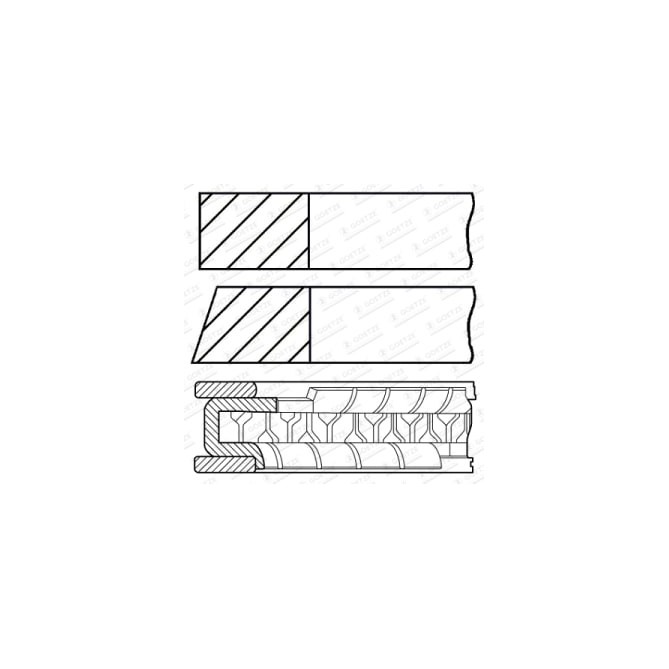 Set segmenti piston GOETZE