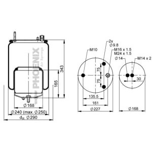 Burduf, suspensie pneumatica PHOENIX