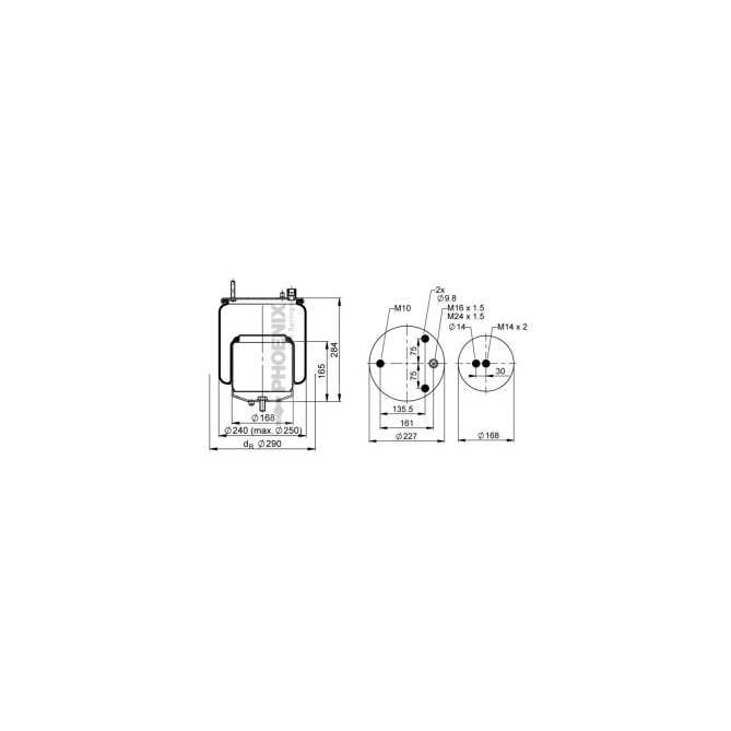 Burduf, suspensie pneumatica PHOENIX