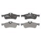 Set plăcuțe frână spate DELPHI pentru HONDA CIVIC IX TOYOTA YARIS 1.4-2.2D înălțime 44mm lățime 123mm grosime 14mm senzori uzură da