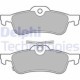 Set plăcuțe frână spate DELPHI pentru HONDA CIVIC IX TOYOTA YARIS 1.4-2.2D înălțime 44mm lățime 123mm grosime 14mm senzori uzură da