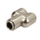 Cap de cuplare PNEUMATICS metal Montare TEKALAN Conector Y trei cai Fir 10x1 mm Emergency Push-in 1buc